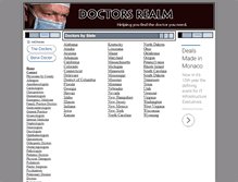 Tablet Screenshot of dr.doctorsrealm.com